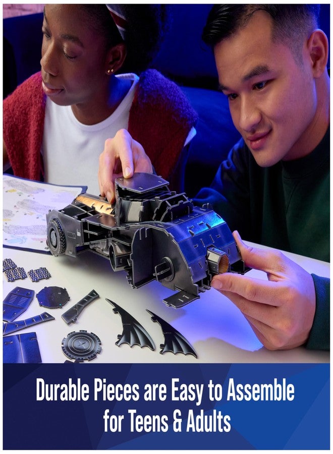 4D Build, DC Batman Retro Batmobile 3D Model Kit with Stand, Batman Collectibles & Desk Décor, Adult Puzzle, Building Toys, 202 Pieces, 3D Puzzles, Gift Ideas for Ages 12 & Up - Image 5